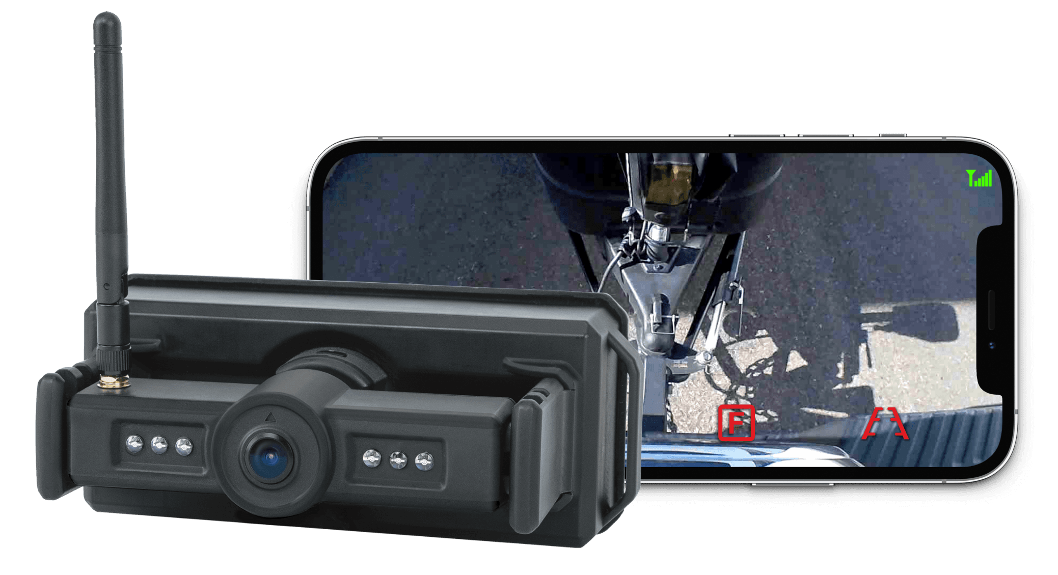 Towtal View camera with phone display