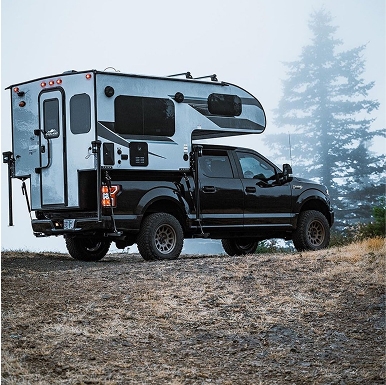 Truck with in Bed Camper